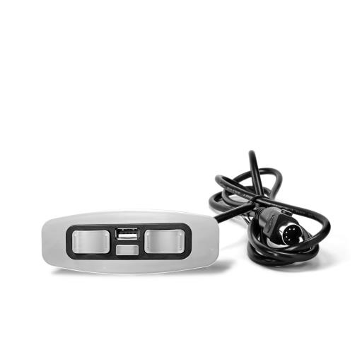 Botonera Empotrada Mede 2 Motores+Reset+USB