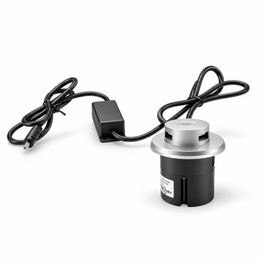 Botón USB Extraíble Gris
