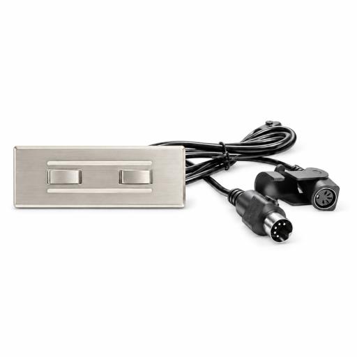 Botonera Gris Rectangular Recta con Cable de 1200 mm.
