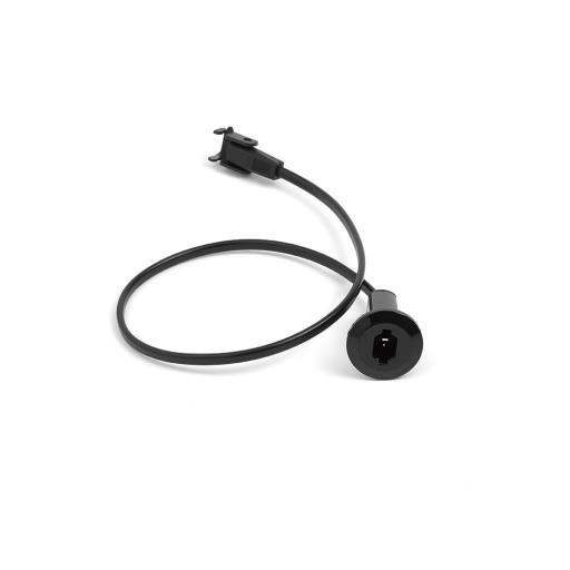 Enchufe Trasero Empotrado Negro