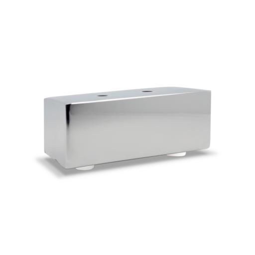 Pata Tubo Cuadrado Cromo  35x35x90