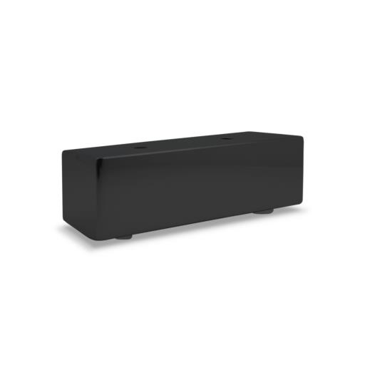 Pata Tubo Cuadrado Negro Mate 35x35x110