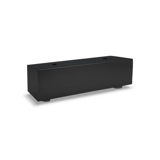 Pata Tubo Cuadrado Negro Mate 35x35x140