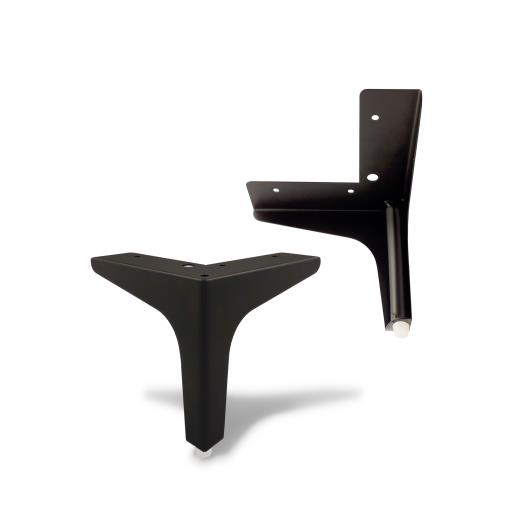 Pata Tanger (28x132x132xH135x1.0) Negro Mate