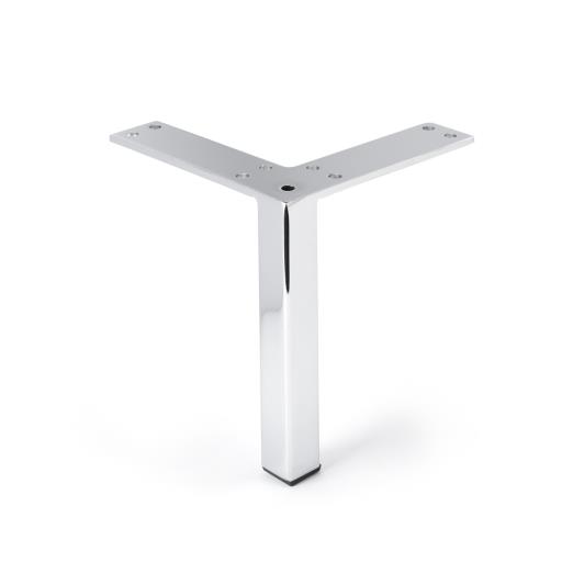 Pata Tesla (20x20xL125xL125xH130x2.0) Cromo