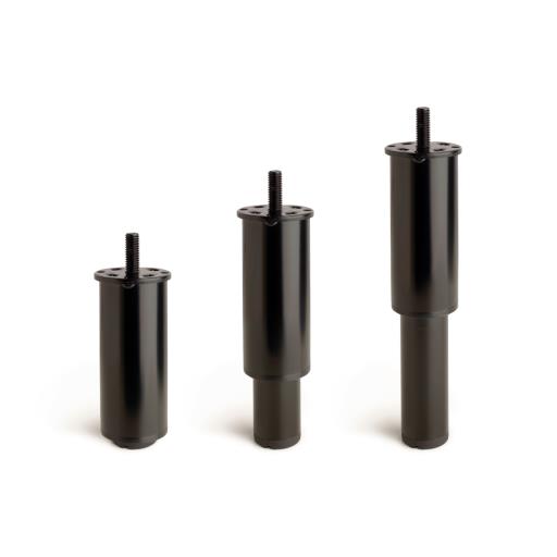 Pata Coliseo (Ø35xH90/H150x1.5) M8 Negro