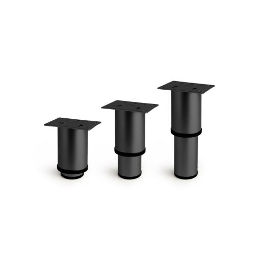 Pata Coliseo (Ø50xH90/H150x1.0) Negro