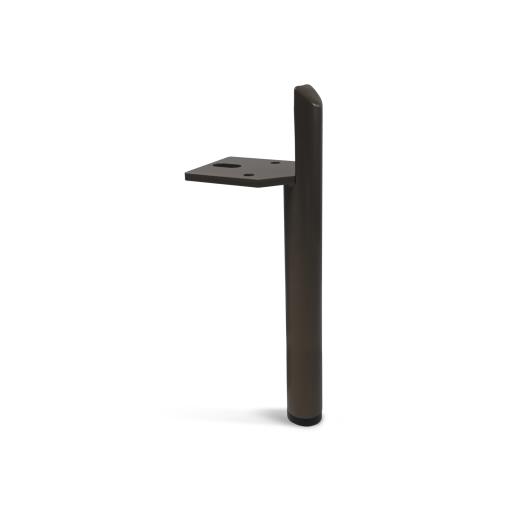 Pata Lanus Tubo Redondo (Ø25xH150xH204x1.2) Negro Mate