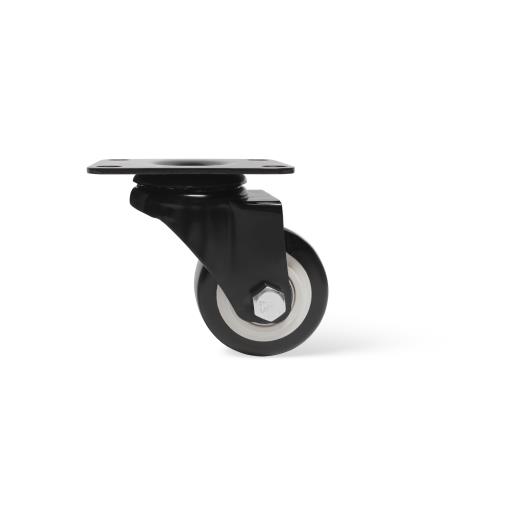 Pata Rueda 360º Ø65xH91 Negro sin Freno