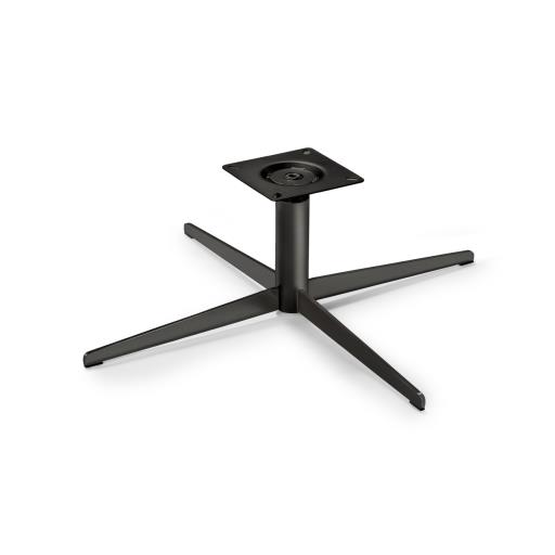Pata Base Giratorio Argon (Pata Ø740×8, Tubo Ø55x195x2, Plato 170x170x3, H245) Negro Mate