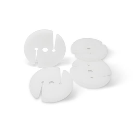 (x100) Sujeta Botón Capitoné Blanco (Ø35)