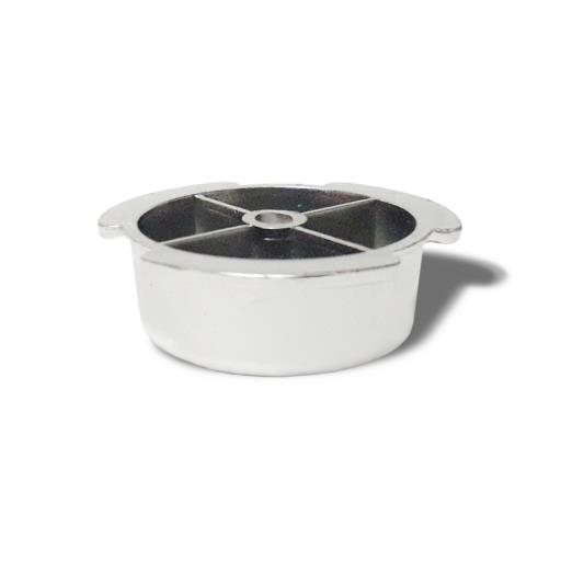 Pata EcoGreen Redonda Ø30xH15 mm.Con Pestaña Metal-Brillo