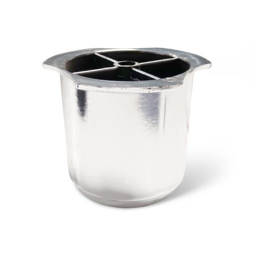 Pata EcoGreen Redonda Ø55xH60 mm.Con Pestaña Metal-Brillo