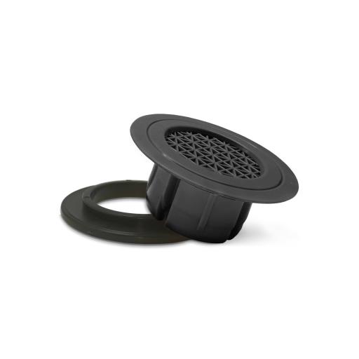 (x100) Válvula Tapa Canapé con Arandela Color Negro