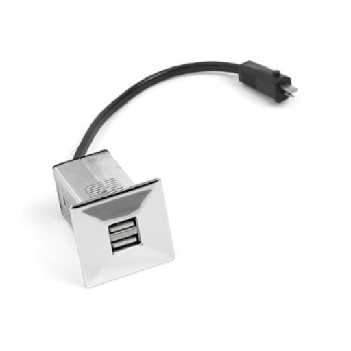 Base Cargador 2 USB Metalizado - Suministros Lomar