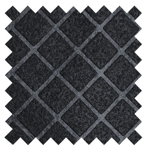 (x100) Fitex 120 gr.Rombos Negro (Ancho 160)